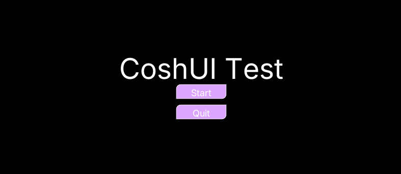 Image of the menu screen with custom buttons