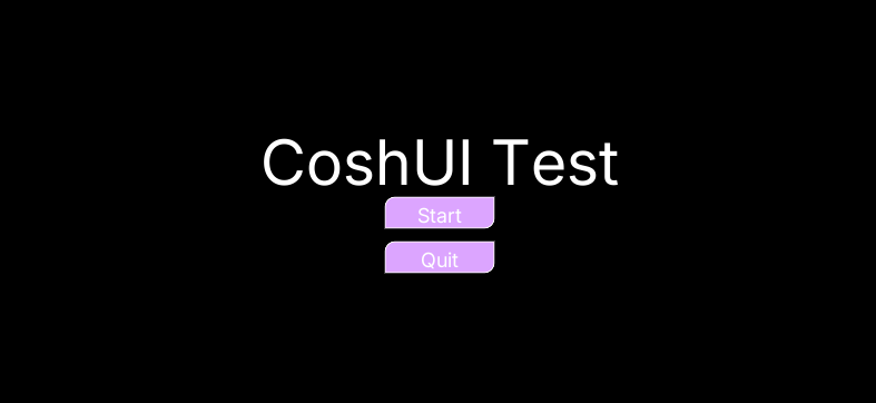 Image of the menu screen with custom buttons