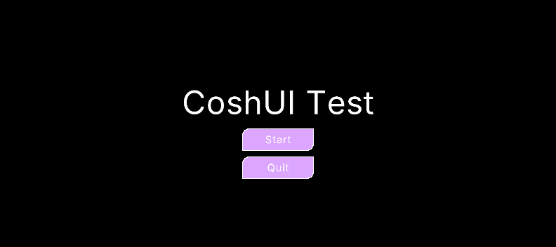 Image of the menu screen with custom buttons