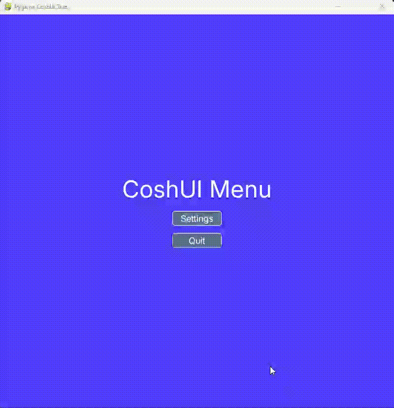 Gif of clicking settings button and opening settings modal